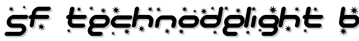 SF Technodelight Bold Italic font